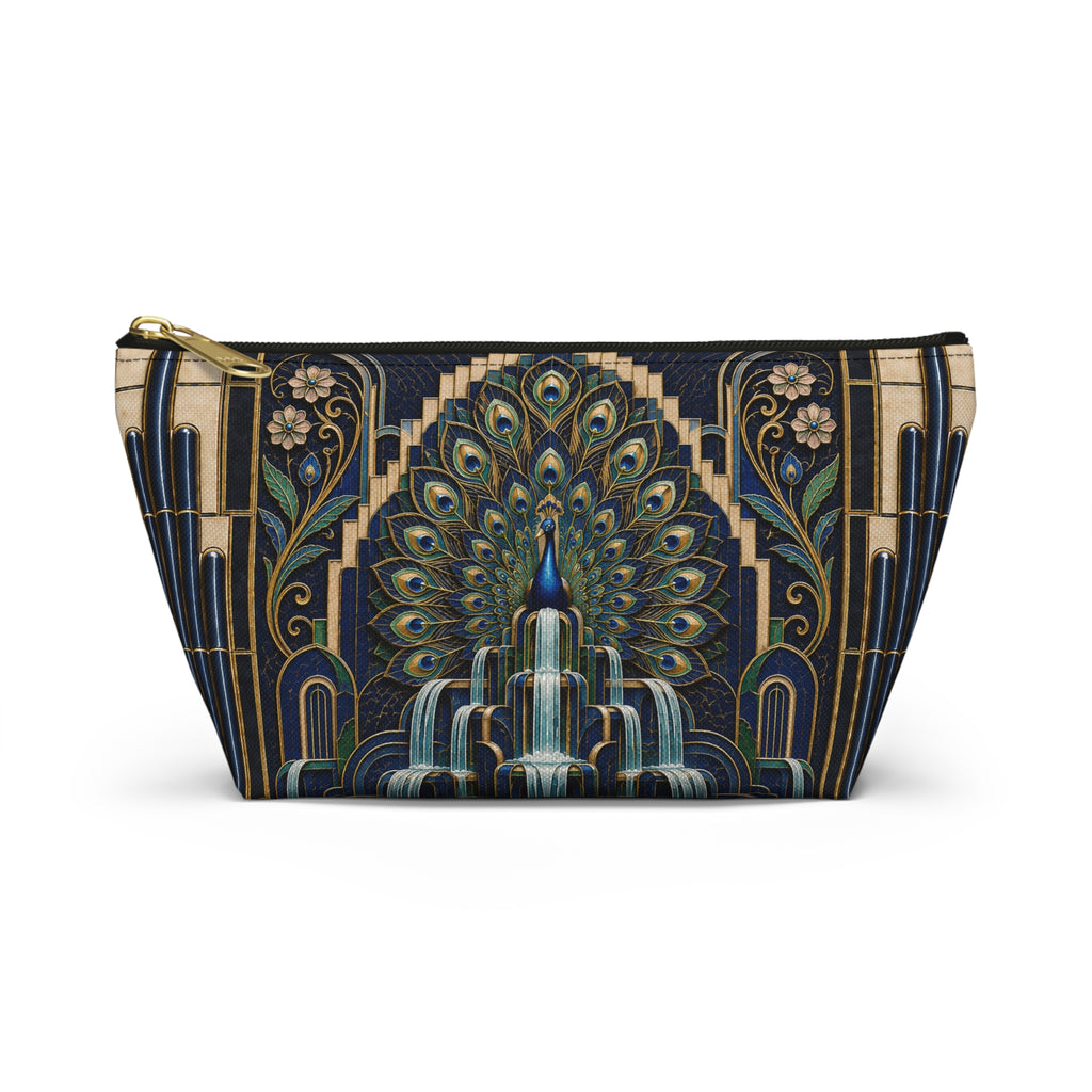 THE PLUME - Midnight Blue | Glamorous Art Deco Makeup Bag - Accessory Cosmetic Pouch