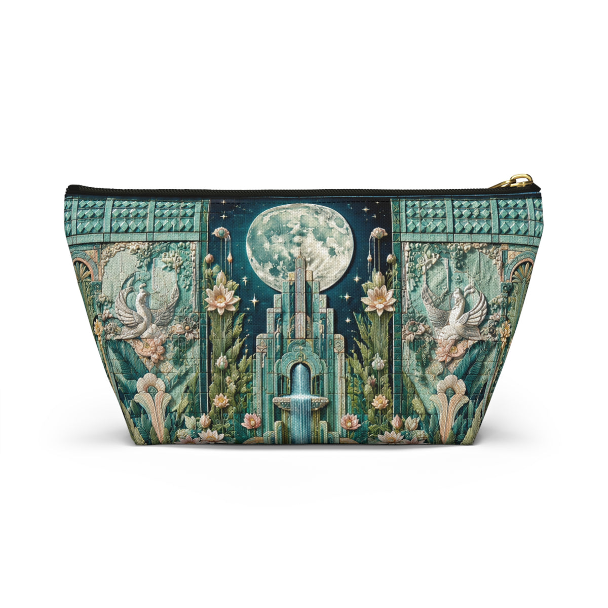 THE NOCTORNE | Glamorous Art Deco Makeup Bag - Accessory Cosmetic Pouch