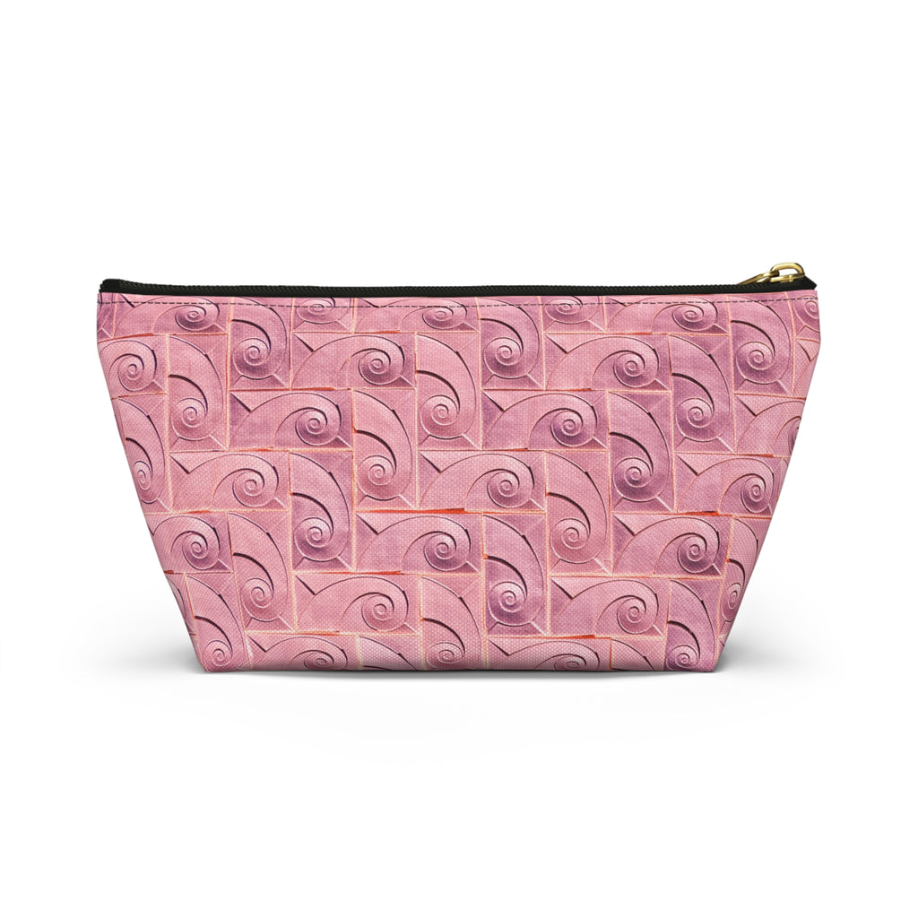 THE ROSCOE - Rose Swirl | Glamorous Art Deco Makeup Bag - Accessory Cosmetic Pouch