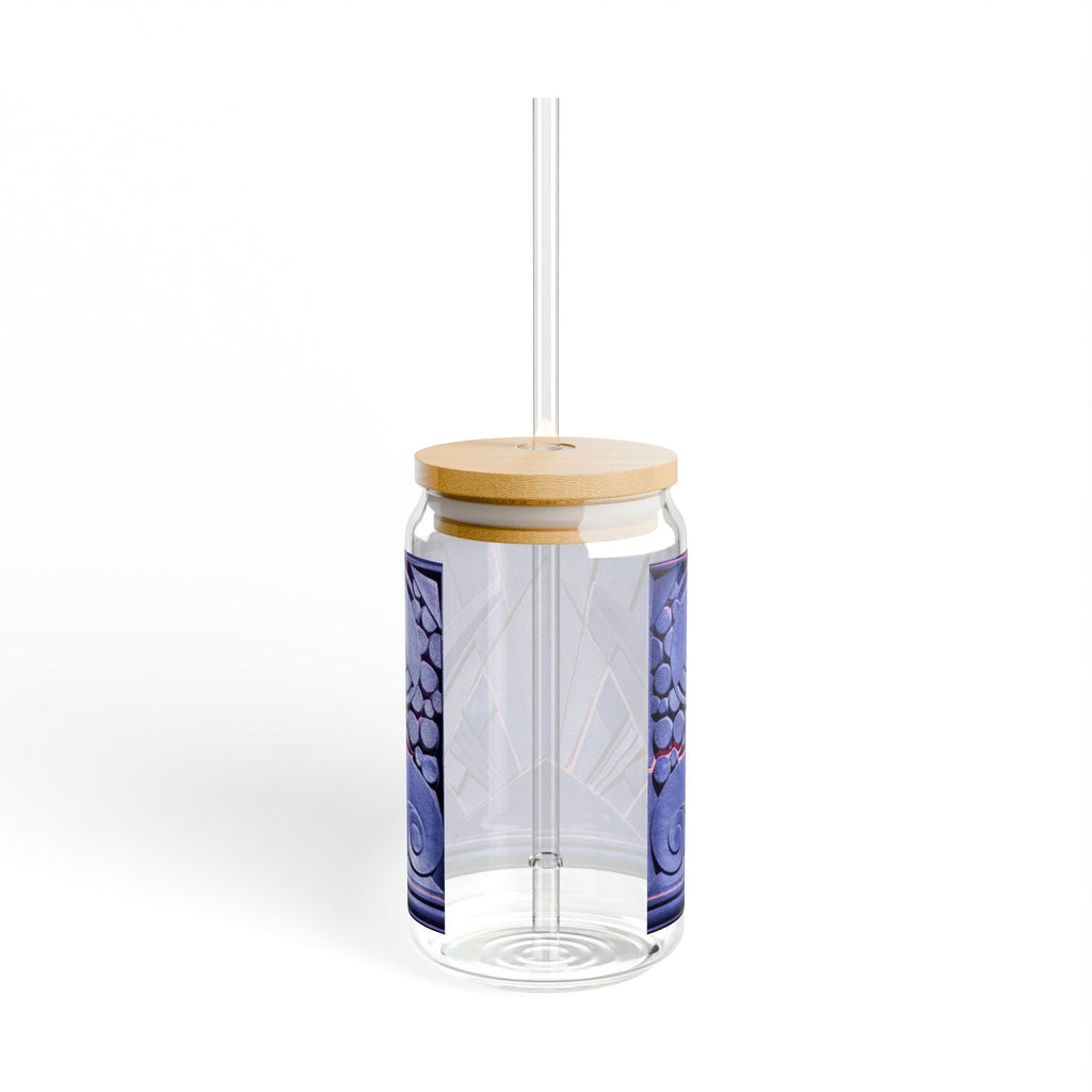 THE OPULENCE - Purple Poppy | Glamorous ART DECO SIPPER GLASS 16oz