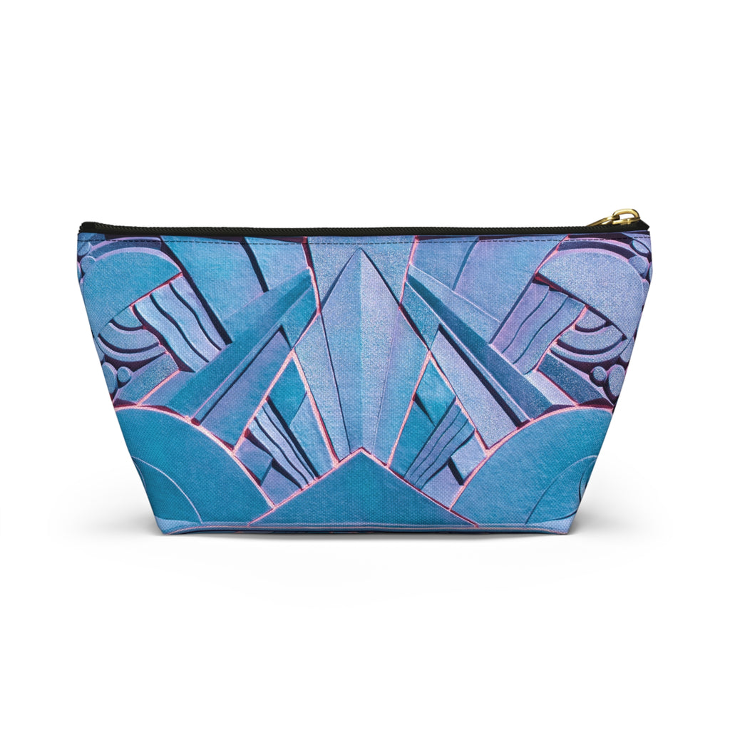 THE OPULENCE - Blue Steel | Glamorous Art Deco Makeup Bag - Accessory Cosmetic Pouch